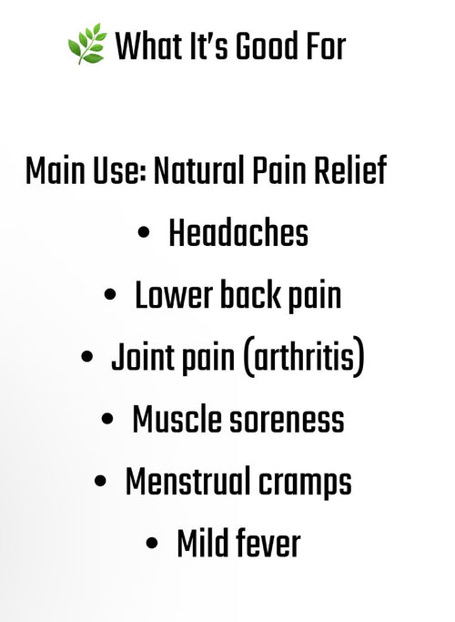 10 Herbal Pain Relief Tea Bags (Headache, Joint, Muscle, Cramps)